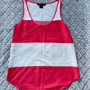 French Connection Pink/White Tank, size 0
